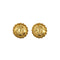 CHANEL VINTAGE EARRINGS ROUND MADEMOISELLE GOLD ACCESSORY 90307873 - PURPOSE