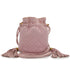 CHANEL VINTAGE MATELASSE SHOULDER BAG FRINGE PINK LAMB SKIN 90307874 - PURPOSE