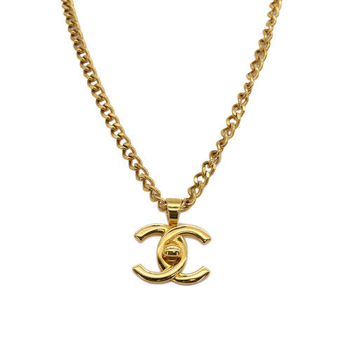 CHANEL VINTAGE NECKLACE COCOMARK TURN LOCK ACCESSORY 96A 90307891 - PURPOSE