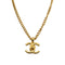 CHANEL VINTAGE NECKLACE COCOMARK TURN LOCK ACCESSORY 96A 90307891 - PURPOSE