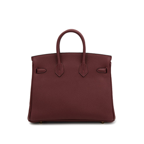 HERMES BIRKIN 25 ROUGE H TOGO HAND BAG K GOLD HARDWARE 90307904 - PURPOSE