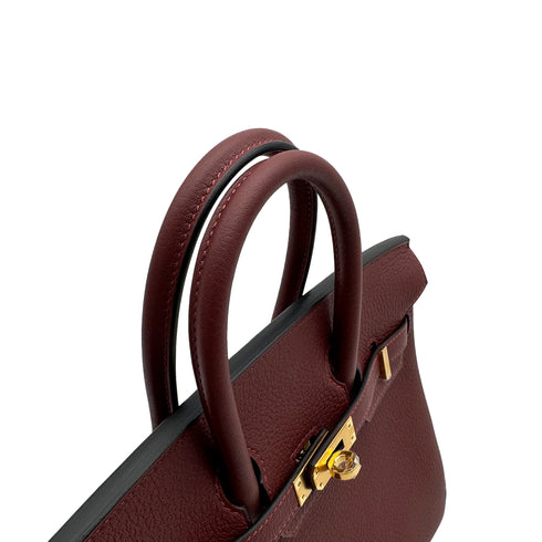 HERMES BIRKIN 25 ROUGE H TOGO HAND BAG K GOLD HARDWARE 90307904 - PURPOSE