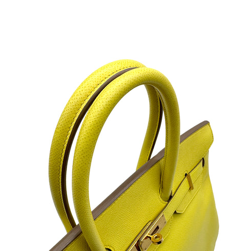 HERMES BIRKIN 35 LIME VEAU EPSOM HAND BAG □O GOLD HARDWARE 90307905 - PURPOSE