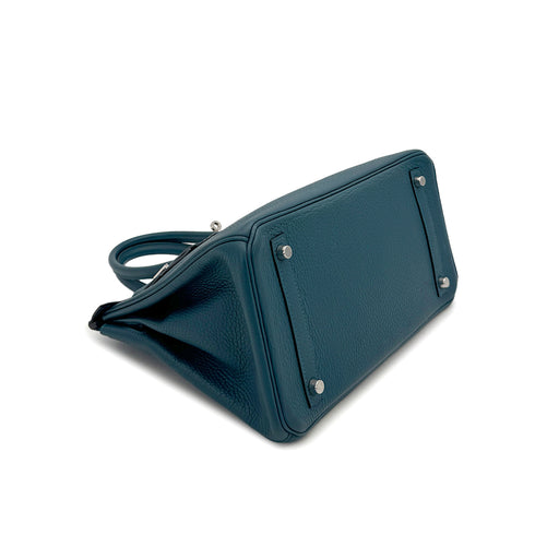 HERMES BIRKIN 30 COLVERT TAURILLON CLEMENCE HAND BAG □R PALLADIUM HARDWARE 90307909 - PURPOSE