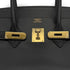 HERMES BIRKIN 35 BLACK BOX CALF HAND BAG □F GOLD HARDWARE 90307912 - PURPOSE