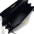 HERMES KELLY 28 SELLIER BLACK BOX CALF HAND SHOULDER BAG □A GOLD HARDWARE 90307915 - PURPOSE