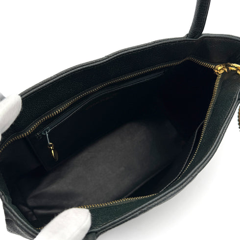 CHANEL VINTAGE MEDALLION TOTE BAG DARK GREEN CAVIAR SKIN 90307917 - PURPOSE