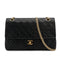 CHANEL VINTAGE MATELASSE CHAIN SHOULDER BAG BLACK LAMB SKIN 90307919 - PURPOSE