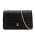 CHANEL VINTAGE MATELASSE CHAIN SHOULDER BAG BLACK LAMB SKIN 90307919 - PURPOSE