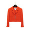 CHANEL VINTAGE COCO BUTTON JACKET ORANGE WOOL 40 97C RTW 90307924 - PURPOSE