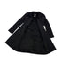 CHANEL VINTAGE COCO BUTTON FRINGE LONG COAT BLACK WOOL 40 04A RTW 90307925 - PURPOSE