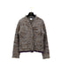 CHANEL VINTAGE FRINGE KNIT CARDIGAN LOGO BUTTON MULTI COLOR WOOL 46 99A RTW 90307928 - PURPOSE