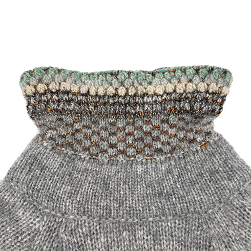 CHANEL KNIT DRESS COCOMARK GRAY MOHAIR 38 P41 RTW 90307929 - PURPOSE