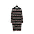 CHANEL NO.5 NORDIC PATTERN KNIT BODYCON DRESS CASHMERE BLACK RED 40 P62 RTW 90307931 - PURPOSE
