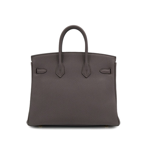 HERMES BIRKIN 25 ETAIN TOGO HAND BAG X GOLD HARDWARE 90307990 - PURPOSE