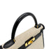 HERMES KELLY 28 BLACK BOXCALF TOILE H HAND SHOULDER BAG 1990 CIRCLE T GOLD HARDWARE 90307991 - PURPOSE