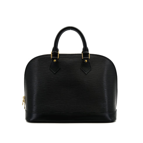 LOUIS VUITTON EPI ALMA PM HAND BAG NOIR LEATHER M52142 90307992 - PURPOSE