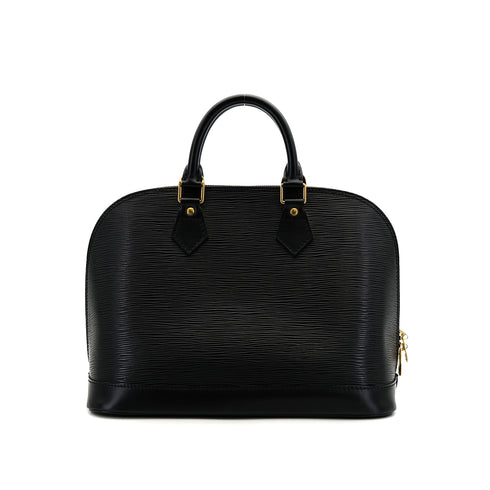 LOUIS VUITTON EPI ALMA PM HAND BAG NOIR LEATHER M52142 90307992 - PURPOSE