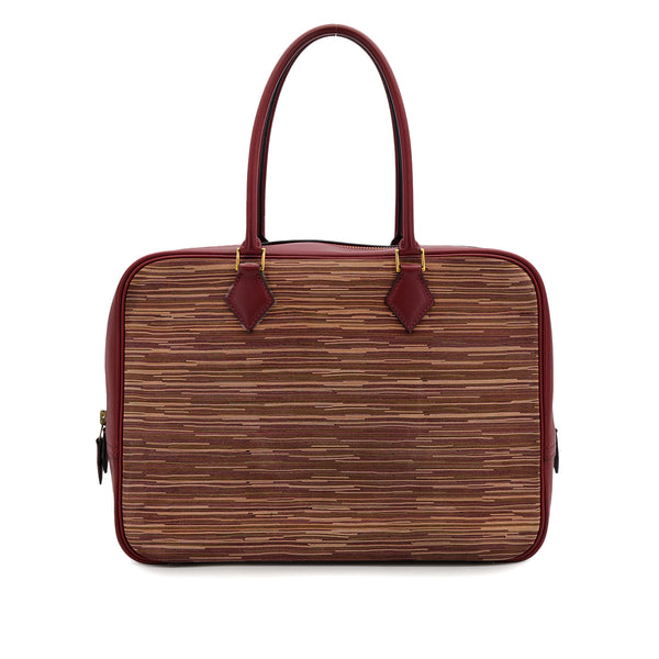 HERMES PLUME 32 ROUGE H CHAMONIX VIBRATO HAND BAG □E GOLD HARDWARE 90307993 - PURPOSE