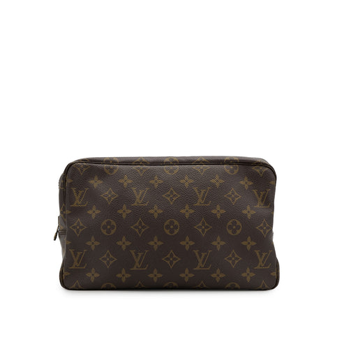 LOUIS VUITTON MONOGRAM TROUSSE TOILETTE 28 CLUTCH BAG BROWN M47522 90307995 - PURPOSE