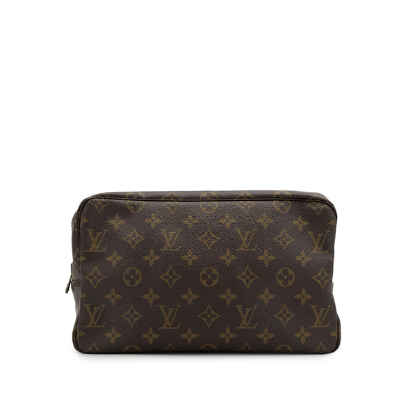 LOUIS VUITTON MONOGRAM TROUSSE TOILETTE 28 CLUTCH BAG BROWN M47522 90307995 - PURPOSE