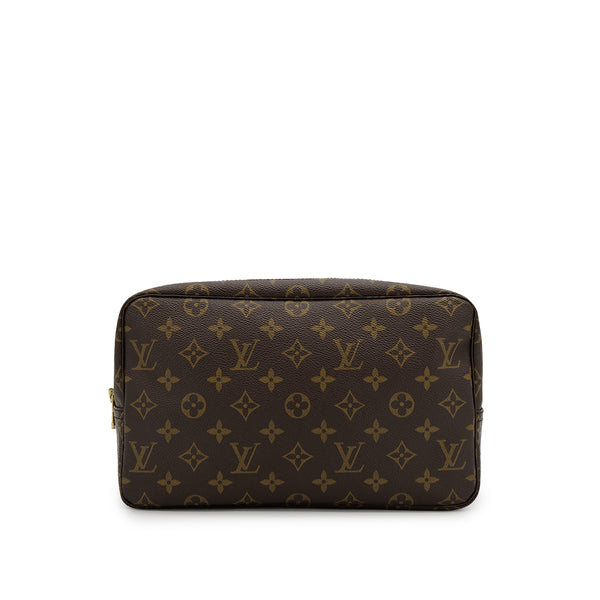 LOUIS VUITTON MONOGRAM TROUSSE TOILETTE 28 CLUTCH BAG BROWN M47522 90307996 - PURPOSE