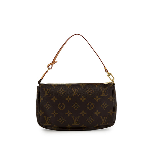 LOUIS VUITTON MONOGRAM POCHETTE ACCESSOIRES HAND BAG BROWN M51980 90307998 - PURPOSE