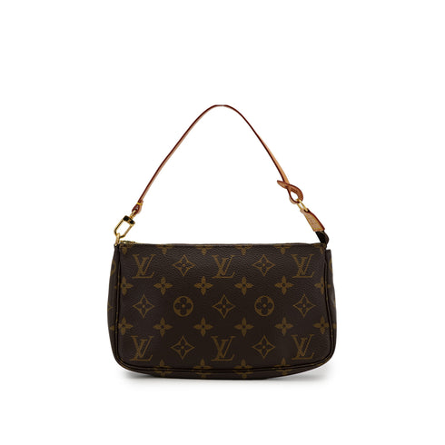 LOUIS VUITTON MONOGRAM POCHETTE ACCESSOIRES HAND BAG BROWN M51980 90307998 - PURPOSE