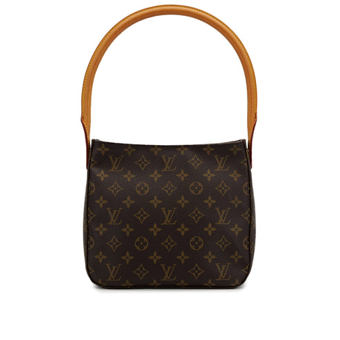 LOUIS VUITTON MONOGRAM LOOPING MM SHOULDER BAG BROWN M51146 90307999 - PURPOSE