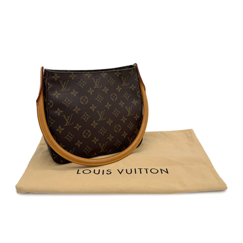 LOUIS VUITTON MONOGRAM LOOPING MM SHOULDER BAG BROWN M51146 90307999 - PURPOSE