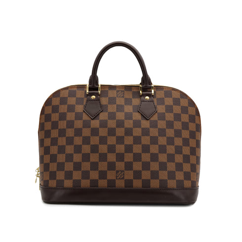 LOUIS VUITTON DAMIER ALMA PM HAND BAG EBENE N51131 90308000 - PURPOSE
