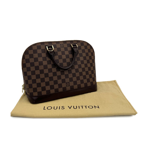 LOUIS VUITTON DAMIER ALMA PM HAND BAG EBENE N51131 90308000 - PURPOSE