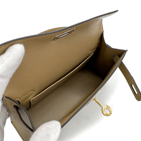 HERMES KELLY MINI 2 POUSSIERE VEAU EPSOM HAND SHOULDER BAG K ELECTRUM HARDWARE 90308004 - PURPOSE