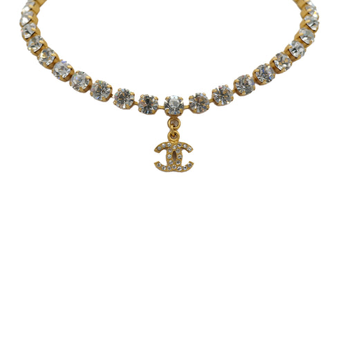 CHANEL VINTAGE NECKLACE RHINESTONE COCOMARK ACCESSORY 95A 90308005 - PURPOSE