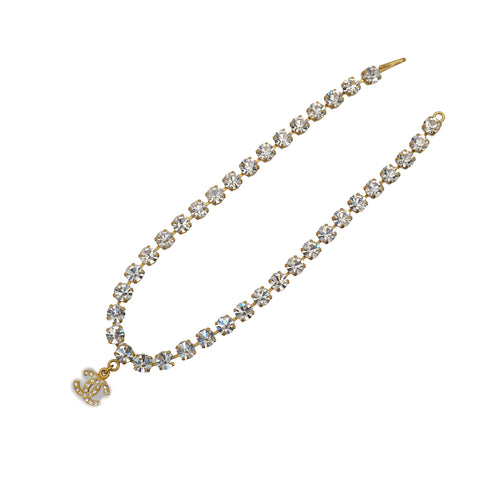 CHANEL VINTAGE NECKLACE RHINESTONE COCOMARK ACCESSORY 95A 90308005 - PURPOSE