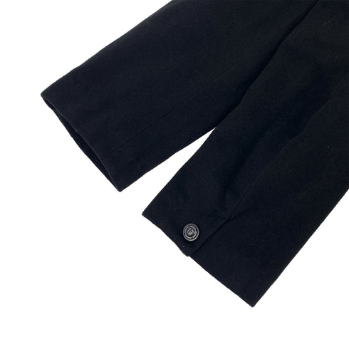 CHANEL VINTAGE COCO BUTTON LONG COAT BLACK WOOL 38 97A RTW 90308007 - PURPOSE
