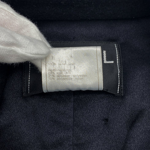 CHANEL VINTAGE COCO BUTTON LONG COAT BLACK WOOL 38 97A RTW 90308007 - PURPOSE