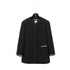 CHANEL VINTAGE COCO BUTTON LOGO JACKET BLACK WOOL 42 95A RTW 90308008 - PURPOSE