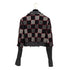 CHANEL CHECK PATTERN LOGO BUTTON JACKET BLACK WOOL 40 07A RTW 90308009 - PURPOSE