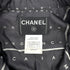 CHANEL CHECK PATTERN LOGO BUTTON JACKET BLACK WOOL 40 07A RTW 90308009 - PURPOSE
