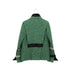 CHANEL COCO BUTTON TWEED FRINGE JACKET GREEN WOOL 44 09K RTW 90308011 - PURPOSE