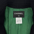 CHANEL COCO BUTTON TWEED FRINGE JACKET GREEN WOOL 44 09K RTW 90308011 - PURPOSE