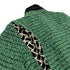 CHANEL COCO BUTTON TWEED FRINGE JACKET GREEN WOOL 44 09K RTW 90308011 - PURPOSE