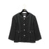 CHANEL COCO BUTTON TWEED JACKET BLACK COTTON 42 P45 RTW 90308012 - PURPOSE