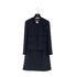 CHANEL CAMELLIA COCO BUTTON JACKET SKIRT SET BLACK TWEED 40 P36 RTW 90308013 - PURPOSE