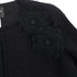 CHANEL CAMELLIA COCO BUTTON JACKET SKIRT SET BLACK TWEED 40 P36 RTW 90308013 - PURPOSE
