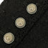 CHANEL CAMELLIA COCO BUTTON JACKET SKIRT SET BLACK TWEED 40 P36 RTW 90308013 - PURPOSE