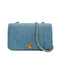 CHANEL VINTAGE FULL FLAP CHAIN SHOULDER BAG BLUE DENIM 90308202 - PURPOSE