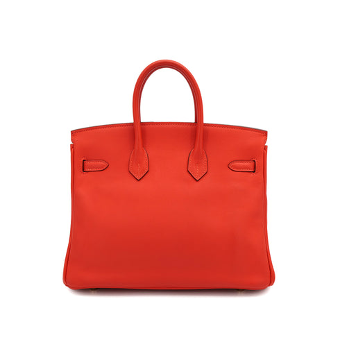 HERMES BIRKIN 25 CAPUCINE VEAU SWIFT HAND BAG X GOLD HARDWARE 90308208 - PURPOSE