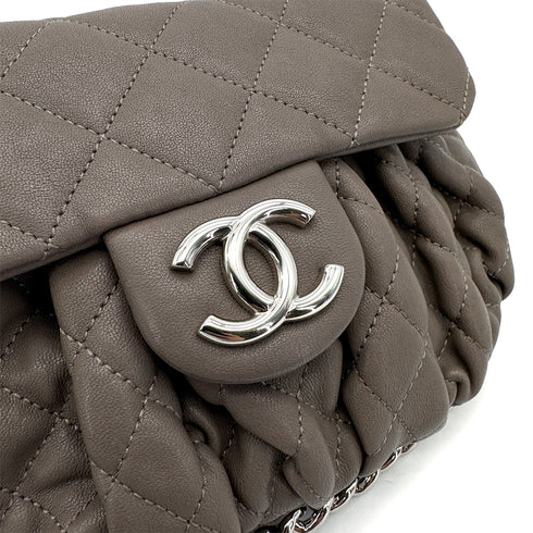 CHANEL MATELASSE CHAIN AROUND SHOULDER BAG BROWN LEATHER 90308209 - PURPOSE